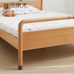 维莎全实木儿童床简约现代1.2米单人床男孩女孩简易经济型小孩床