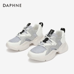 Daphne/达芙妮2020春季新款舒适厚底透气网布运动鞋