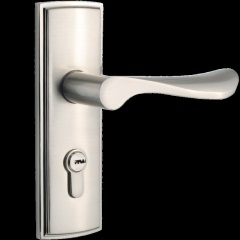 固特木门锁简约现代家用卧室房门锁单舌室内门执手锁具适合换锁
