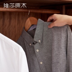 维莎全实木衣柜现代简易黑胡桃木大容量衣橱简约收纳家用平开门柜