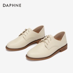 Daphne/达芙妮2020年春英伦小皮鞋女学院风休闲鞋平底圆头牛津鞋