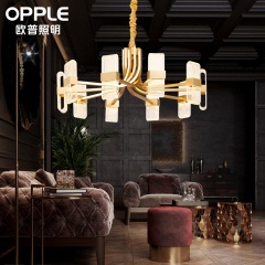 欧普照明LED后现代吊灯轻奢客厅水晶灯现代简约北欧风格餐厅星宇