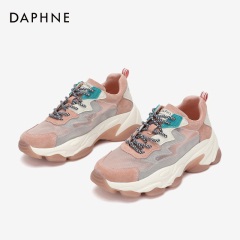 Daphne/达芙妮2020春季新品INS百搭女单鞋撞色拼接运动鞋