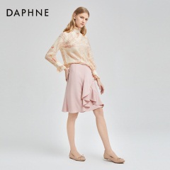 Daphne/达芙妮2020春季软底鞋女蝴蝶结蛋卷鞋浅口舒适轻便妈妈鞋