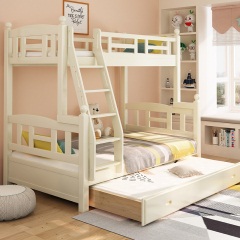 全实木儿童床上下铺床成人双层床子母床榉木高低床男孩女孩多功能