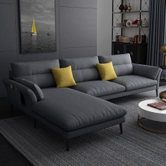 科技布意式极简北欧风格轻奢布艺沙发客厅组合现代简约小户型家具