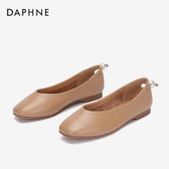 Daphne/达芙妮2020春季新款女鞋少女休闲奶奶鞋复古小众文艺单鞋