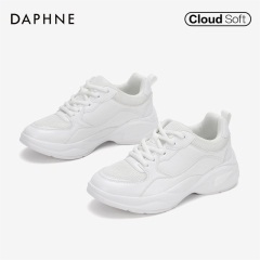 Daphne/达芙妮春秋新款潮街头拼接厚底运动跑步鞋老爹鞋女