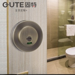 固特指示锁卫生间门锁浴室洗手间公共厕所隔断无钥匙反锁红绿显示