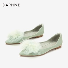 Daphne/达芙妮2020春季新品时尚尖头中空奥赛鞋中跟女单鞋