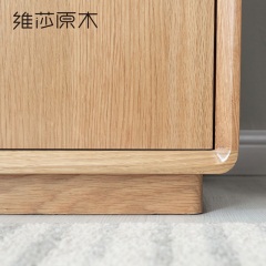 维莎全实木玄关挂衣柜橡木多功能储物柜现代简约门厅柜卧室鞋柜