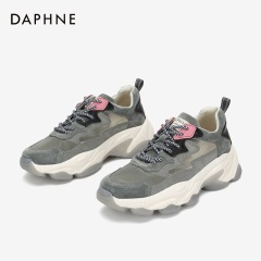 Daphne/达芙妮2020春季新品INS百搭女单鞋撞色拼接运动鞋