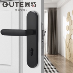 固特磁吸门锁卧室室内房门锁家木门黑色静音锁具卫生间厕所欧式锁