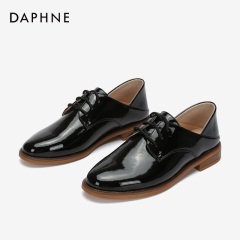 Daphne/达芙妮2020年春英伦小皮鞋女学院风休闲鞋平底圆头牛津鞋