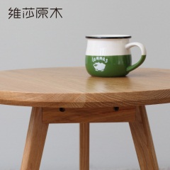 维莎日式实木茶几现代简约角几北欧橡木客厅家具沙发边几环保家具