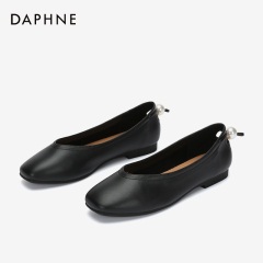Daphne/达芙妮2020春季新款女鞋少女休闲奶奶鞋复古小众文艺单鞋