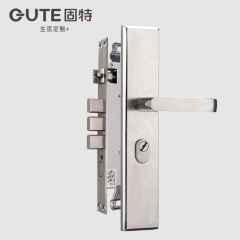 固特防盗门锁套装304不锈钢防盗锁大门锁通用型锁具房门机械门锁