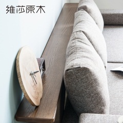 维莎全实木橡木转角沙发组合北欧现代简约家具环保木质布艺沙发