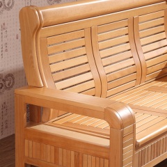 百纯简约现代新中式农村实木沙发榉木沙发全实木客厅组合成套家具