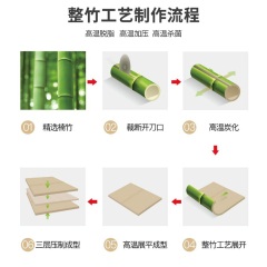 爱仕达（ASD）菜板 天然整竹砧板可悬挂可立 婴儿辅食水果案板面板 竹林轻语系列GJ24B1WG 34*24*1.8CM