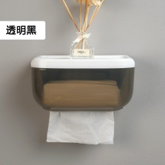 集美 免打孔防水纸巾盒厕所厕纸盒卫生间抽纸盒卷纸筒纸巾置物架