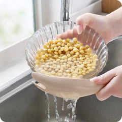 优思居 多功能洗米器 家用厨房淘米勺神器不伤手洗米小工具沥水器