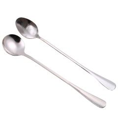 不锈钢小勺子韩式个性咖啡匙马克杯搅拌棒家用汤匙长柄铁勺蜂蜜勺