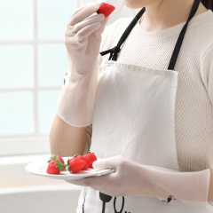 洗碗手套女橡胶厨房洗菜家务用清洁耐用型薄款贴手防水洗衣服手套