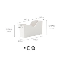 懒角落 厨房带滑轮锅盖架置物架塑料锅具收纳架收纳盒储物架66128