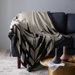北欧纯棉多功能盖毯简约双面ins风午睡毯沙发毯毛毯双人线毯子