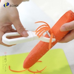日本进口厨房百货ECHO胡萝卜土豆丝刨子刨丝器刨丝刀果蔬刨削皮器