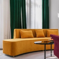 现代简约美式复古祖母绿丝绒天鹅绒遮光窗帘客厅卧室定制绒布窗帘