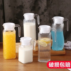 多功能凉水壶玻璃凉水杯凉白开水壶冷水壶家用果汁扎壶大容量