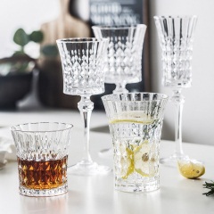 法国原装进口网红水晶玻璃复古红酒杯香槟杯家用高脚杯水威士忌杯