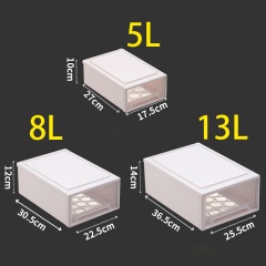 透明收纳塑料加厚储物箱抽屉式置物整理衣柜收纳柜子分类鞋盒家用