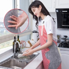 可擦手围裙可爱日式防水防油工作做饭罩衣厨房时尚家用成人女围腰
