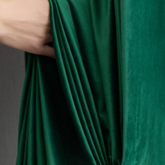 现代简约美式复古祖母绿丝绒天鹅绒遮光窗帘客厅卧室定制绒布窗帘