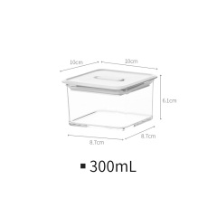懒角落 透明保鲜盒饭盒密封罐食品收纳 厨房冰箱水果便当盒65993