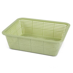 方形镂空洗菜篮塑料篮子厨房用品洗菜盆水果篮漏网篮沥水篮收纳篮