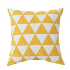 黄色灰色棕榈叶现代简约沙发靠枕北欧风格植物叶子印花靠垫抱枕