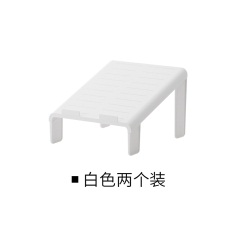 懒角落 分层简易鞋架鞋柜鞋托塑料鞋子家用收纳整理架2个装33980