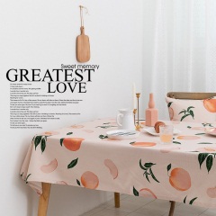 原创设计水蜜桃子北欧桌布网红防水防烫餐桌布茶几垫宿舍桌布书桌