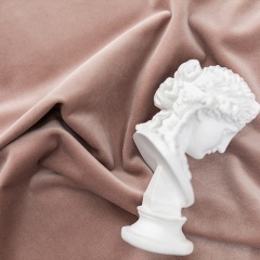 米+软装 北欧风格脏粉色天鹅绒布窗帘现代轻奢丝绒纯色定制窗帘