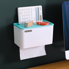 卫生间纸巾盒免打孔厕所卷纸盒厕纸盒壁挂置物架防水马桶纸巾架
