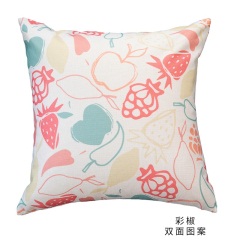 清新田园北欧风格网红水果装饰抱枕沙发靠枕床头靠垫坐垫柠檬桃