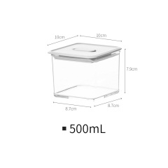 懒角落 透明保鲜盒饭盒密封罐食品收纳 厨房冰箱水果便当盒65993