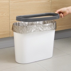 优思居厨房夹缝分类垃圾桶家用塑料带压圈纸篓卫生间窄缝隙垃圾筒