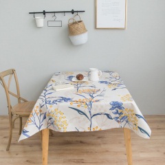 茶几正方形桌布长方形书桌圆形餐桌防水桌布布艺棉麻日式北欧盖布
