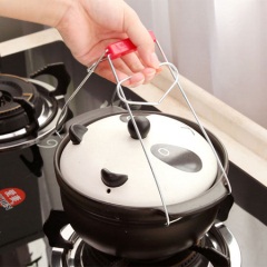 厨房神器不锈钢夹子夹碗器取碗夹防滑防烫提碗器抓盘器创意小工具