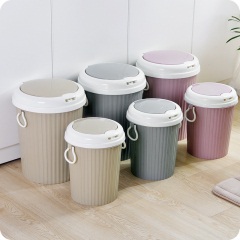 优思居家用垃圾桶按压弹盖式客厅垃圾桶厨房垃圾箱卫生间带盖纸篓